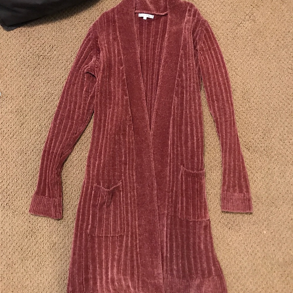 Velvet cardigan
